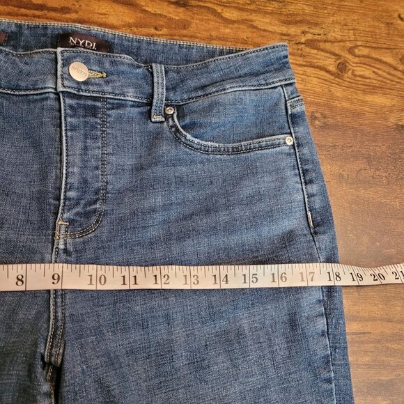 NYDJ Jeans Size 10 Marilyn Straight Mid Rise Tummy Control Medium Wash Stretch - Picture 8 of 12